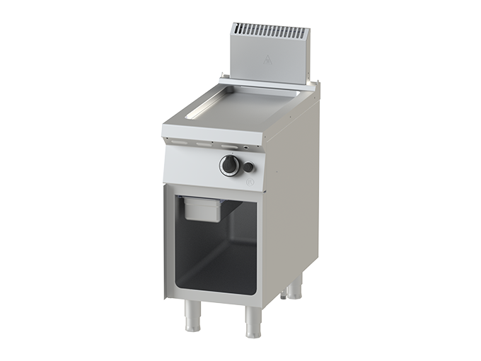 FRY TOP GAZ PLAQUE LISSE - 1 ZONE - 1 X 7 KW - SERIE 750
