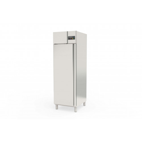 Armoire GN2/1 côtés emboutis positive 1 porte avec roulettes CORECO-CGR-751-SPF+R