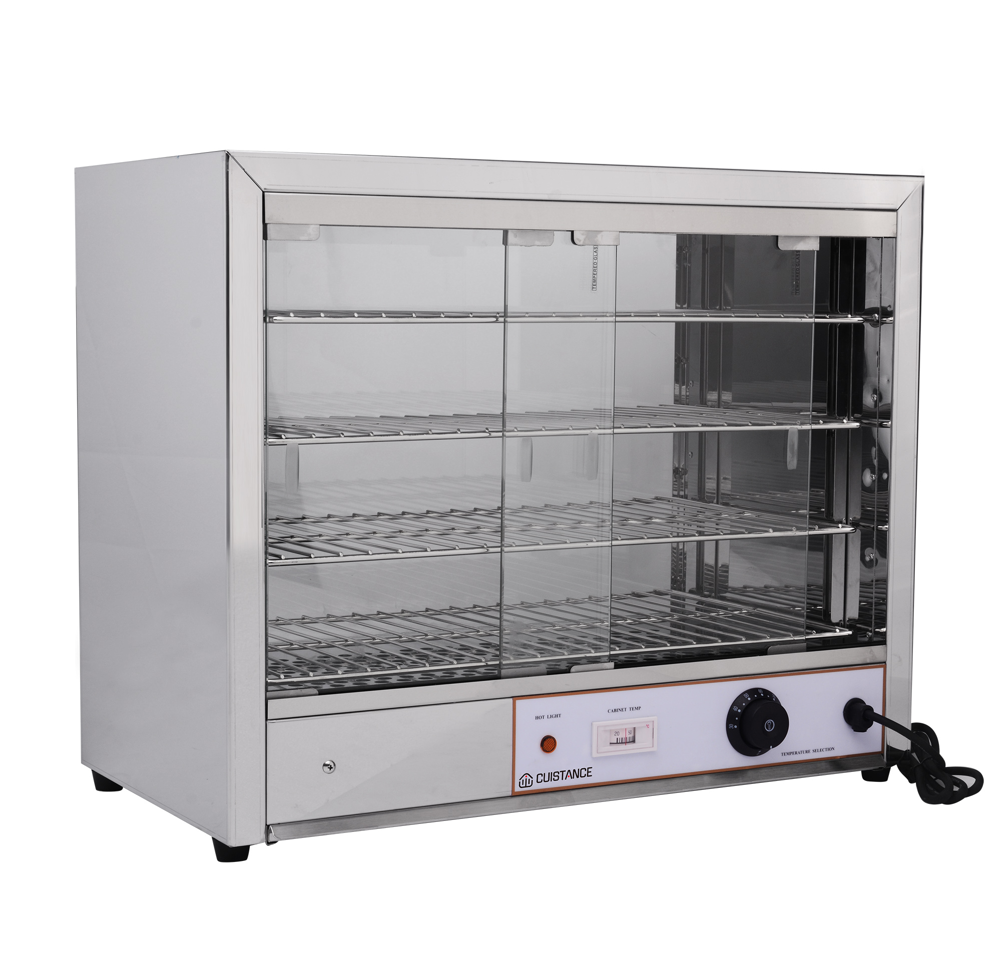 Vitrine chauffante en inox  640x360x530 CUISTANCE-3010016-FW580