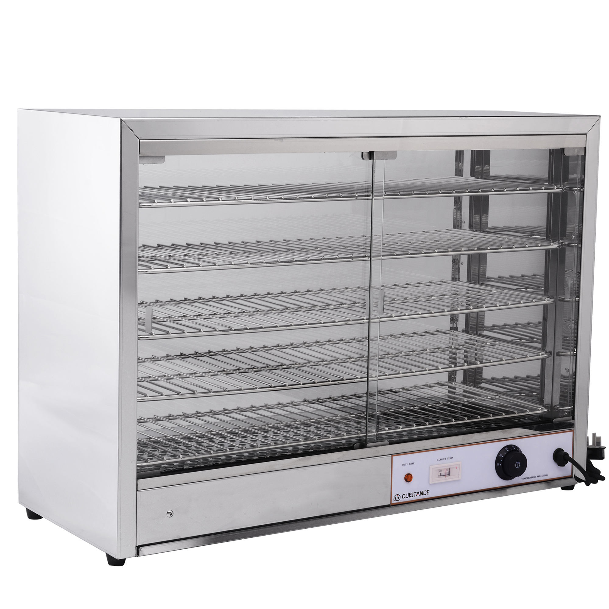 Vitrine chauffante en inox  865x360x625 CUISTANCE-3010017-FW805
