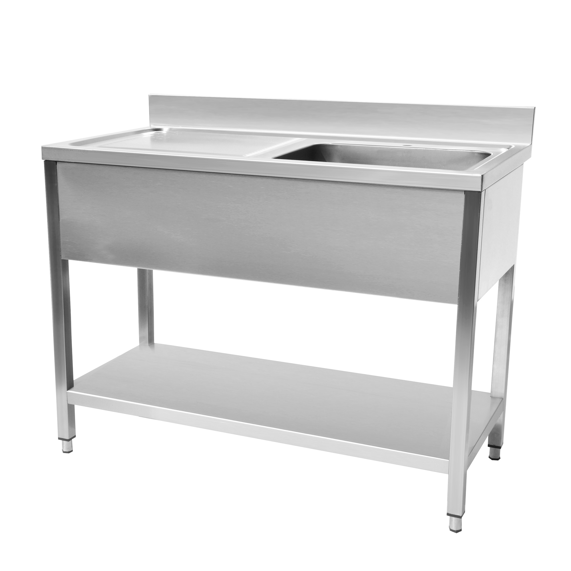 Plonge en inox Avec dosseret  1200x600x950 CUISTANCE-9010041-STSK126L
