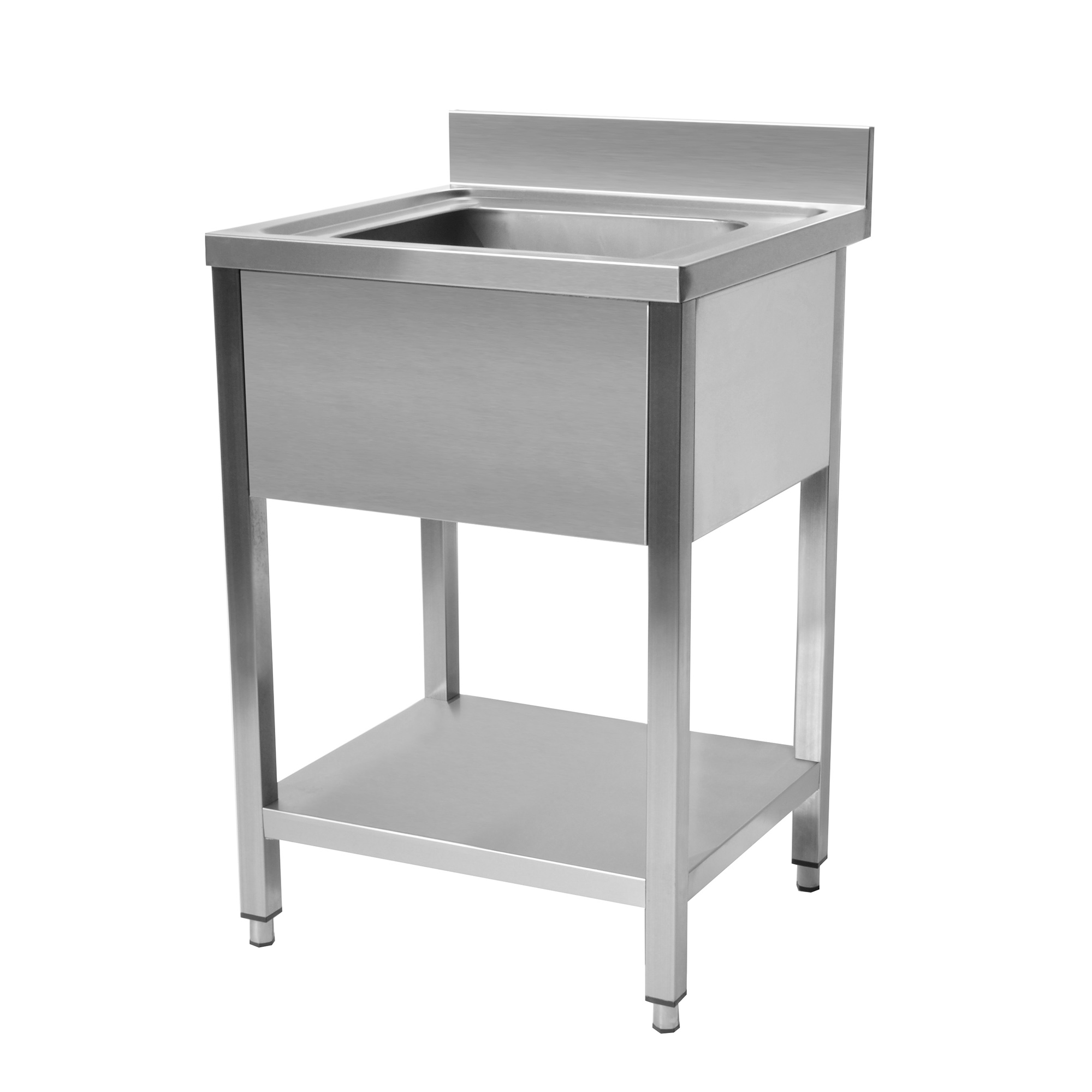 Plonge en inox Avec dosseret  700x700x950 CUISTANCE-9010051-STSK077