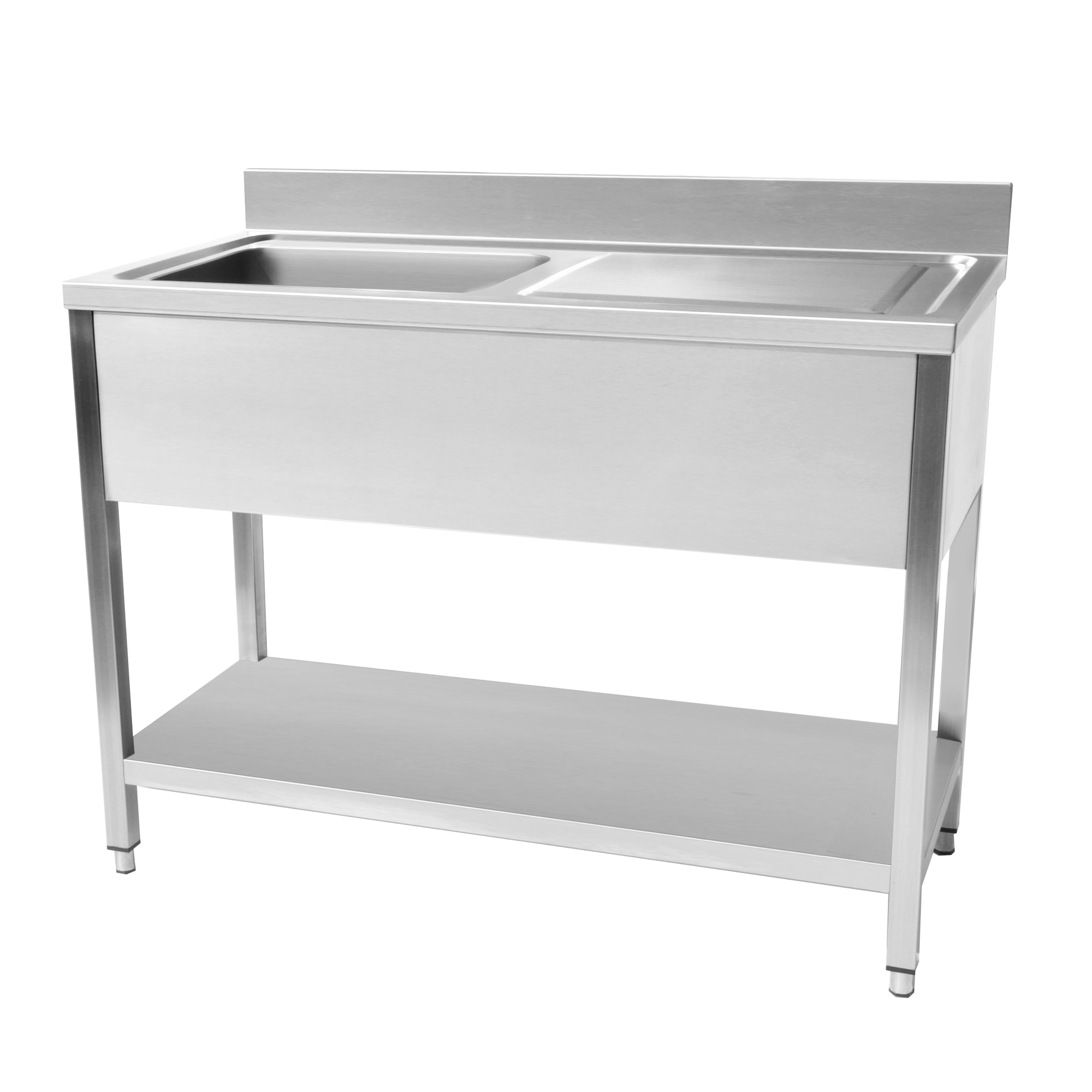 Plonge en inox Avec dosseret  1400x700x950 CUISTANCE-9010060-STSK147R