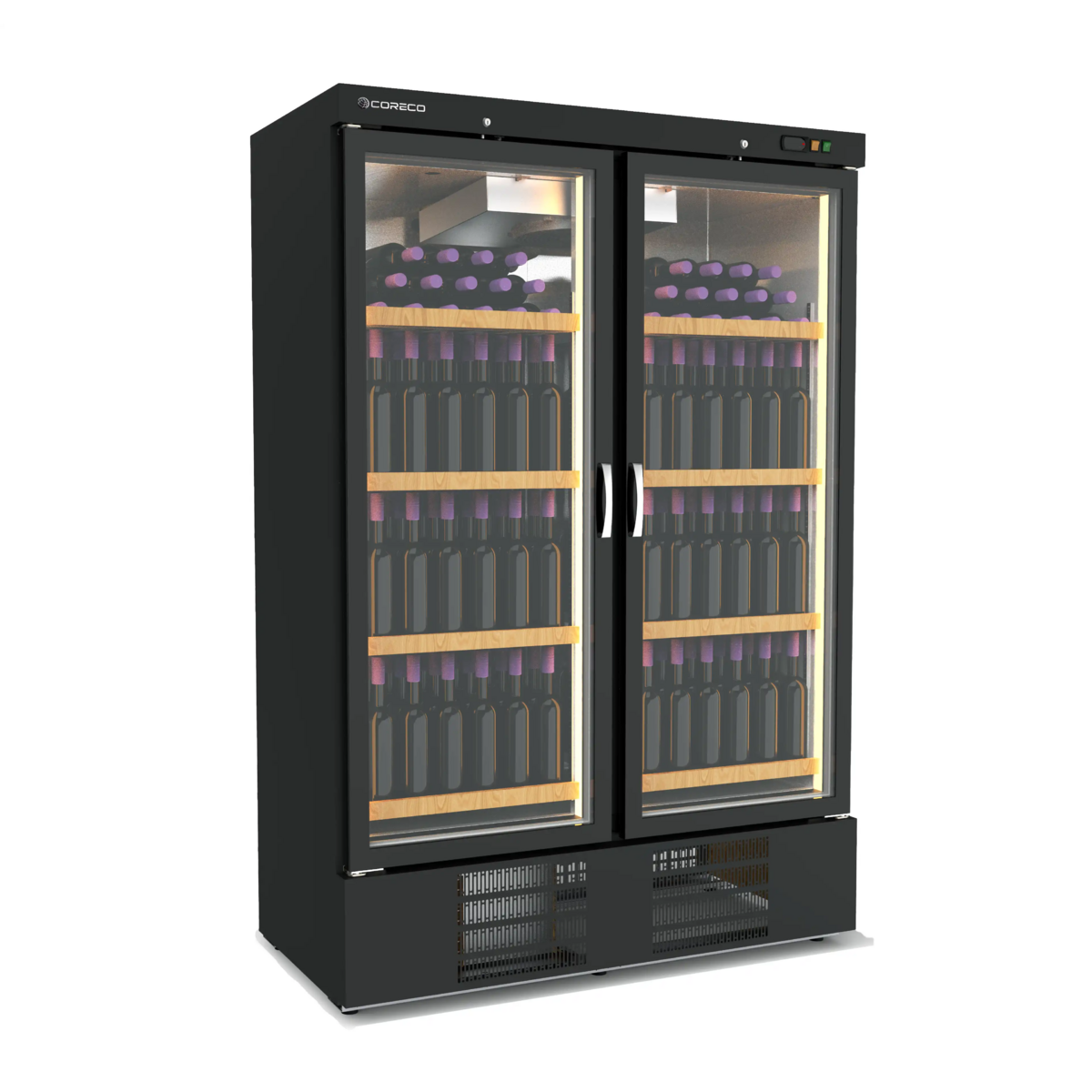 Armoire à vin mono-température 2 portes CORECO-EBRW-1302-NI