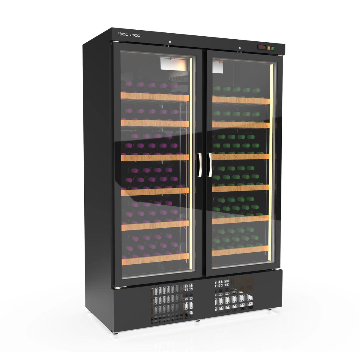 Armoire à vin bi-température 2 portes CORECO-EBRW-1302/2-NI