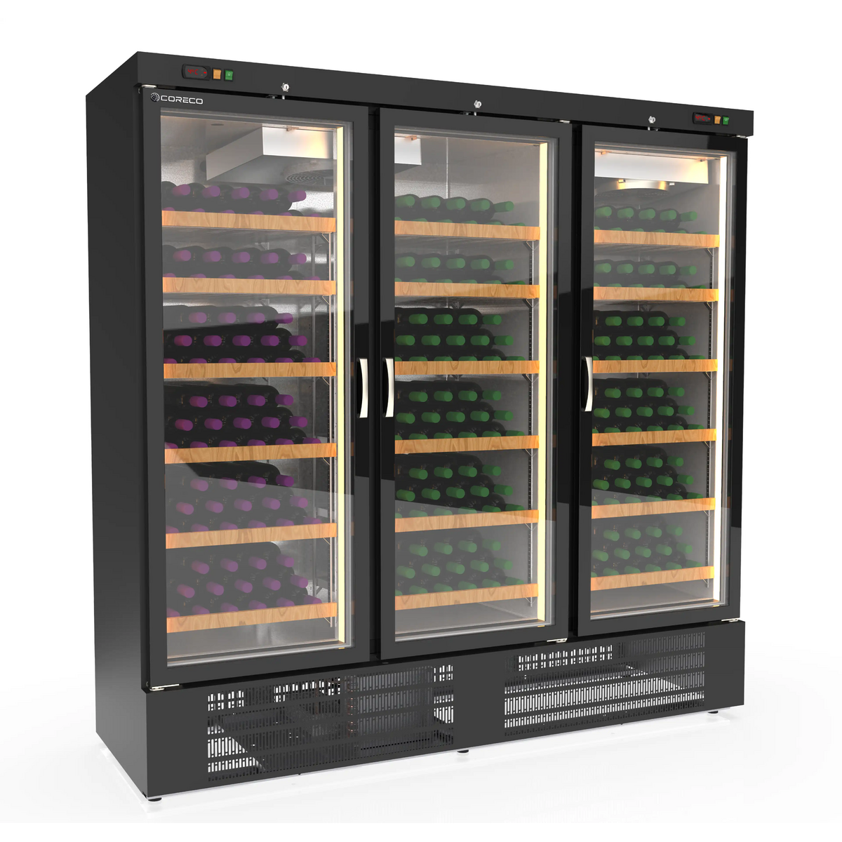 Armoire à vin bi-température 3 portes CORECO-EBRW-2003/2-NI