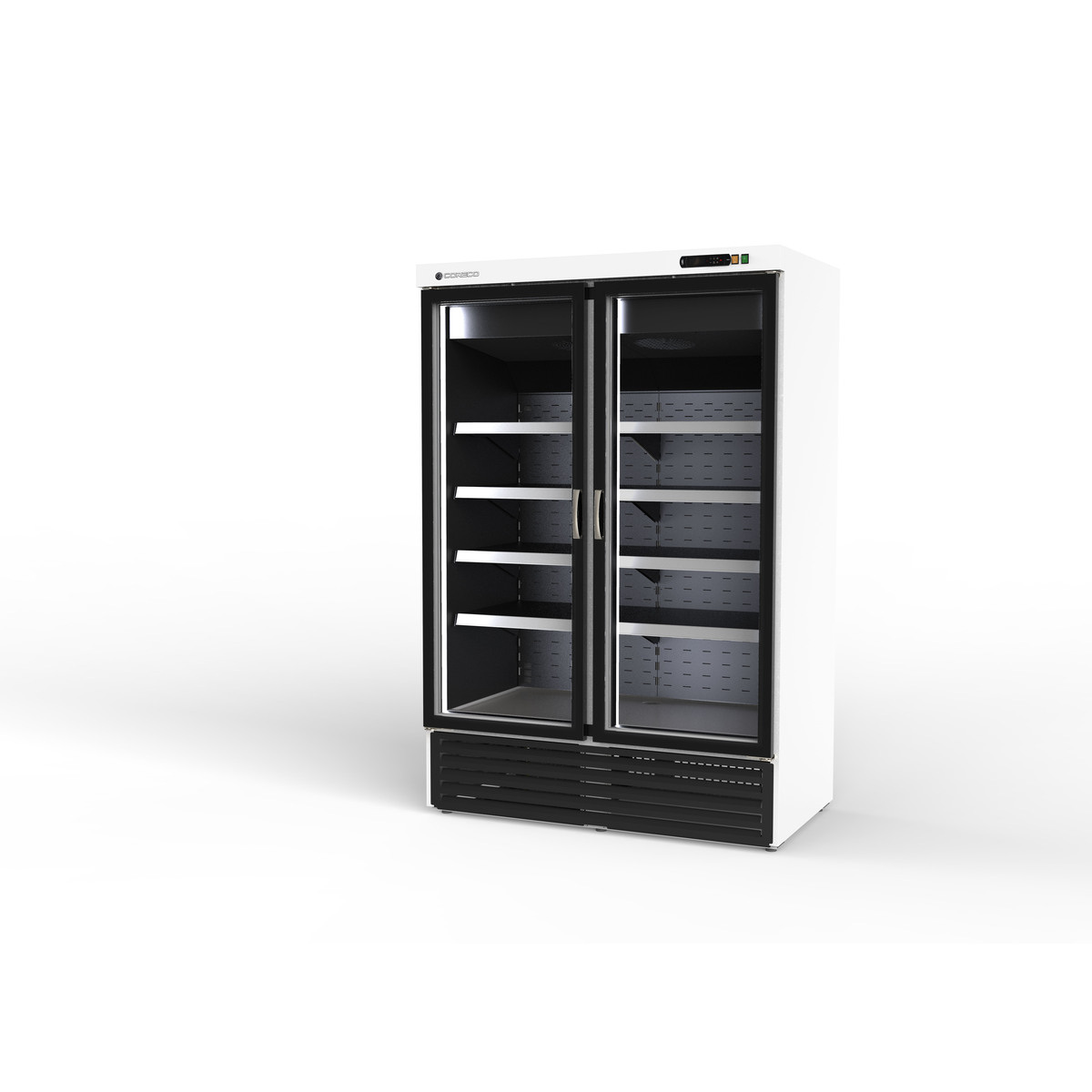 Armoire minimarket négative 2 portes CORECO-CVC-1002-BN