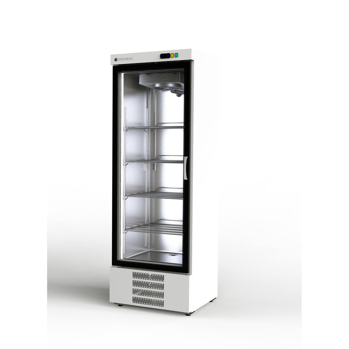 Armoire  gourmet 1 porte vitrée positive CORECO-EBR-751-BI