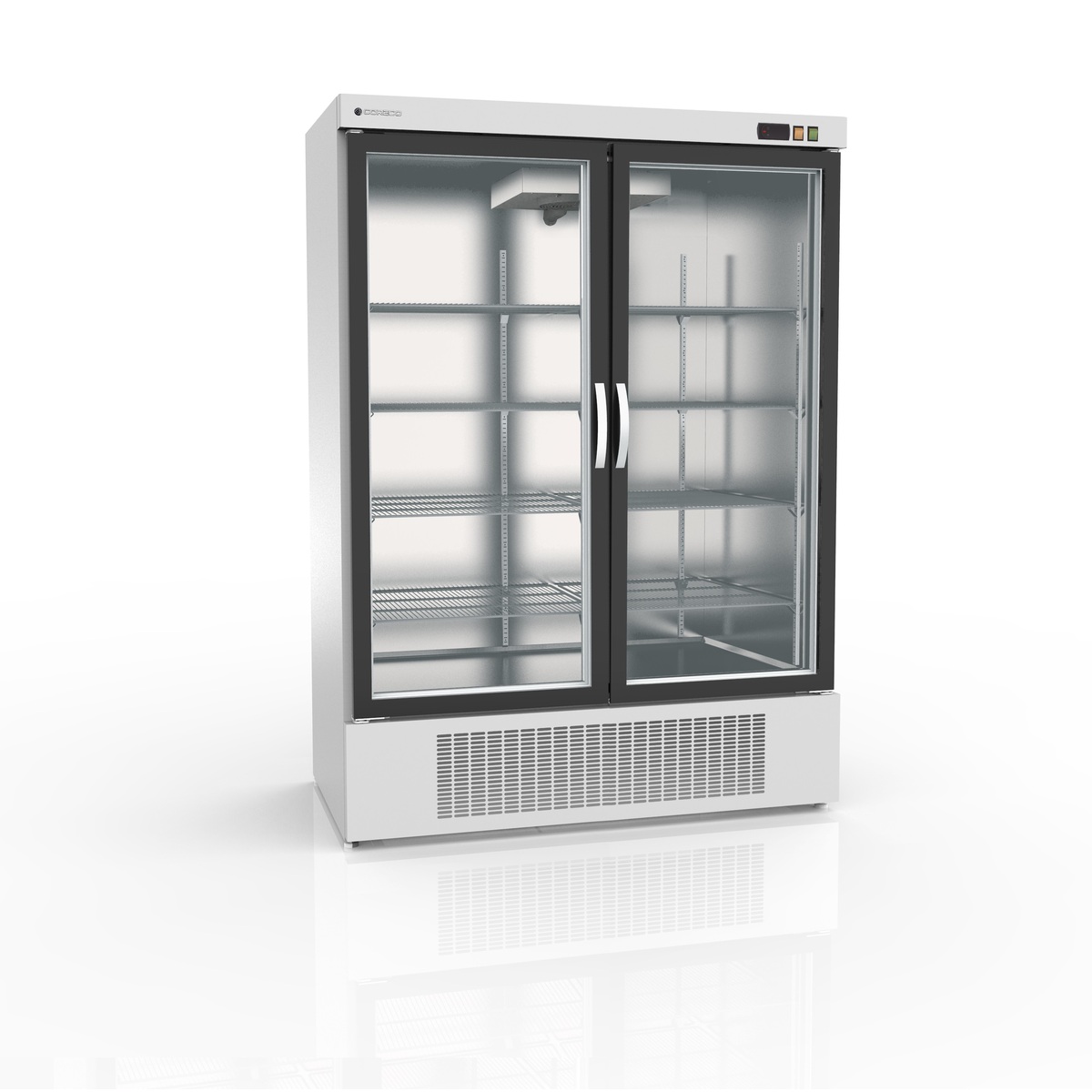 Armoire  gourmet 2 porte vitrée positive CORECO-EBR-1302-BI