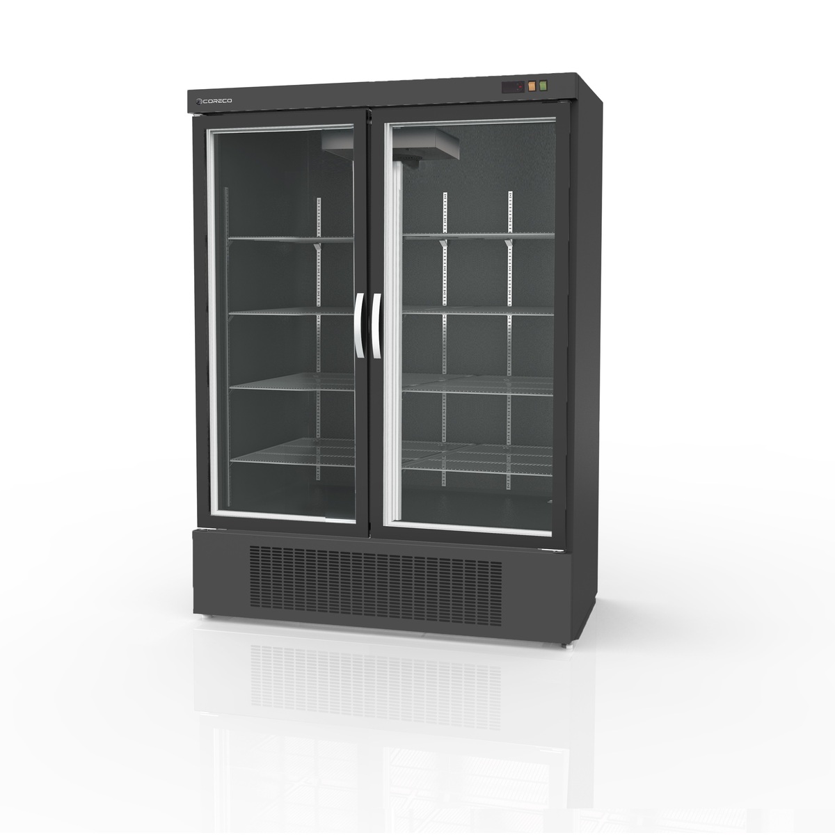 Armoire  gourmet 2 porte vitrée négative CORECO-EBC-1302-NN