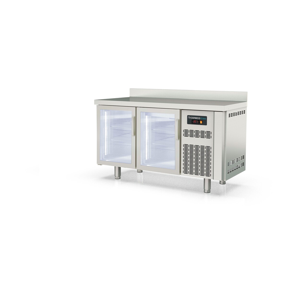 Meuble 600 positif S-Line - 2 portes vitrées CORECO-TSRV-150-S
