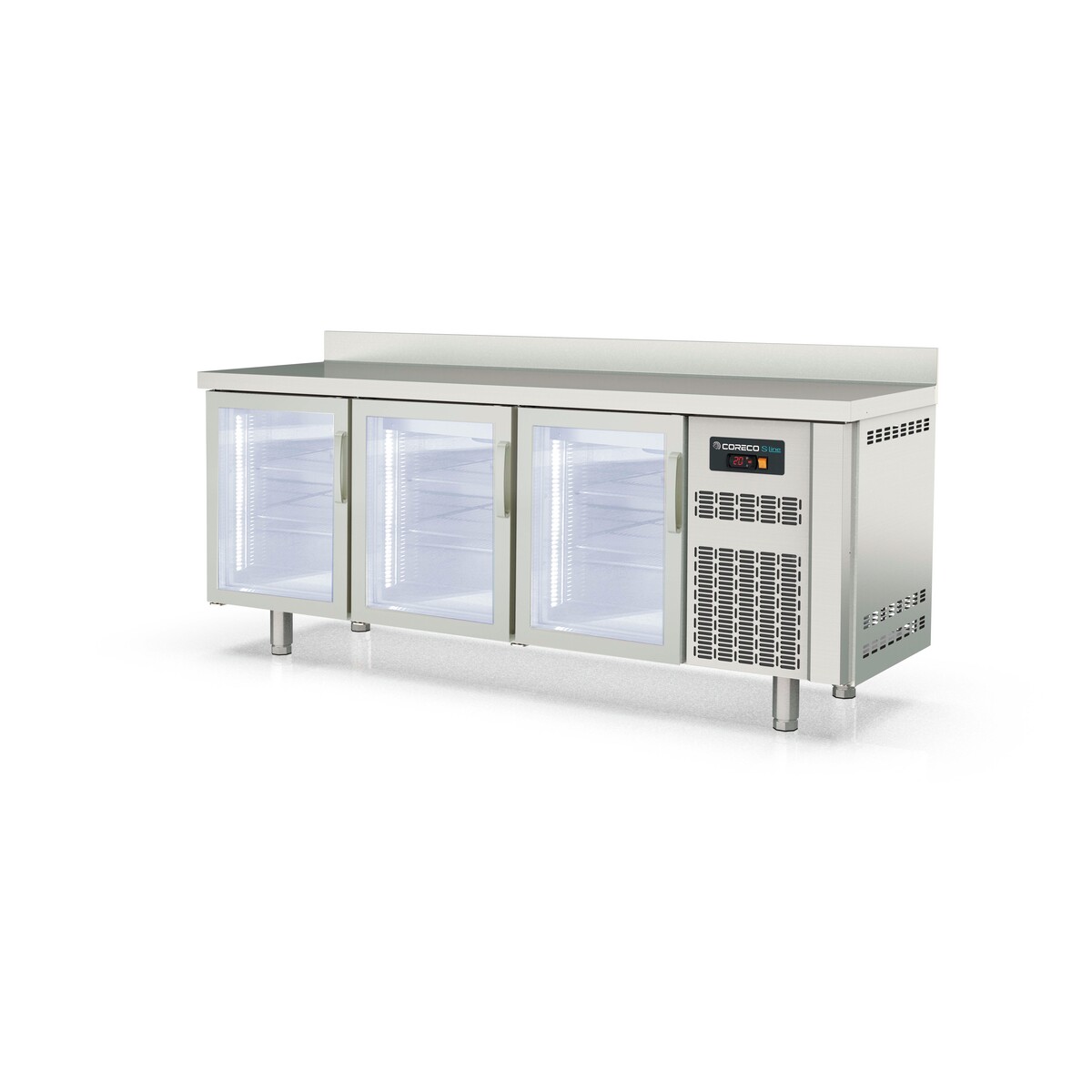 Meuble 600 positif S-Line - 3 portes vitrées CORECO-TSRV-200-S