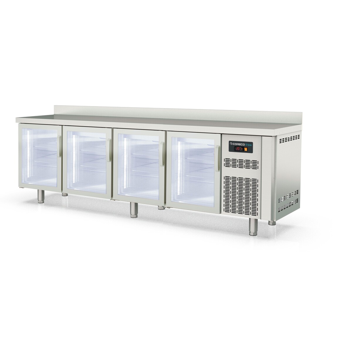 Meuble 600 positif S-Line - 4 portes vitrées CORECO-TSRV-250-S