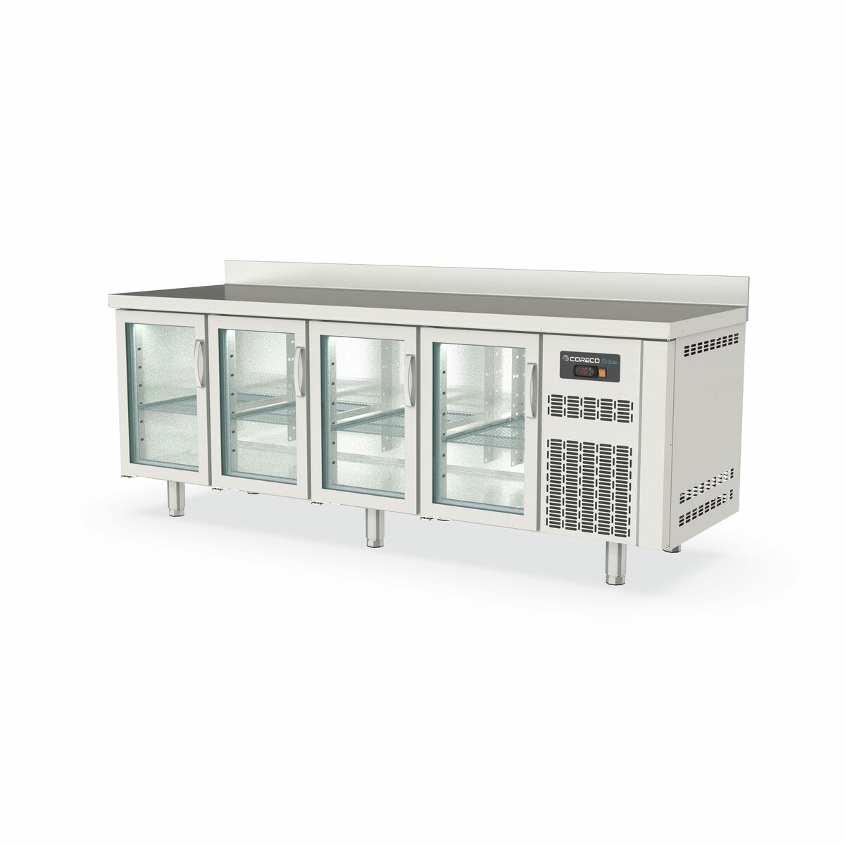 Meuble 700 positif S-Line - 4 portes vitrées CORECO-TGRV-225-S