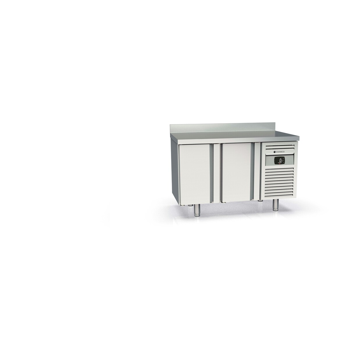 Meuble avec évier 700 positif - 2 portes pleines CORECO-MRGF-150