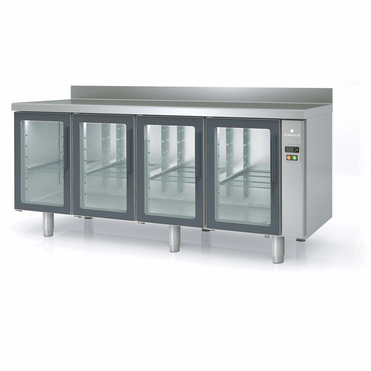 Meuble 700 positif sans groupe 4 p. vitrées CORECO-MRGPV-220