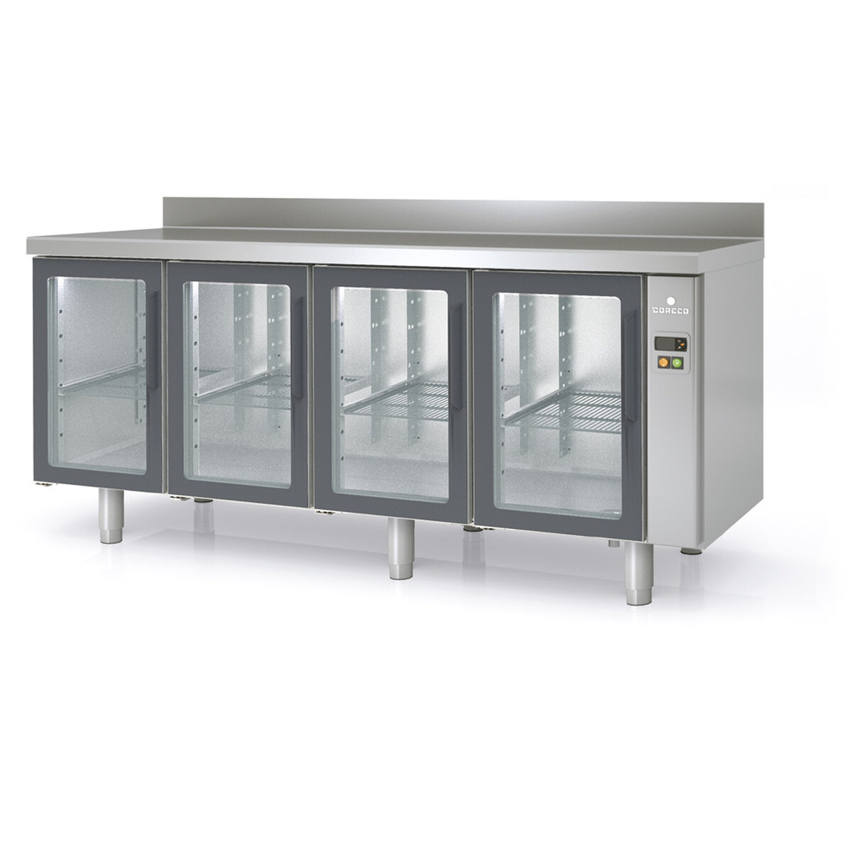Meuble 700 positif sans groupe 5 p. vitrées CORECO-MRGPV-270