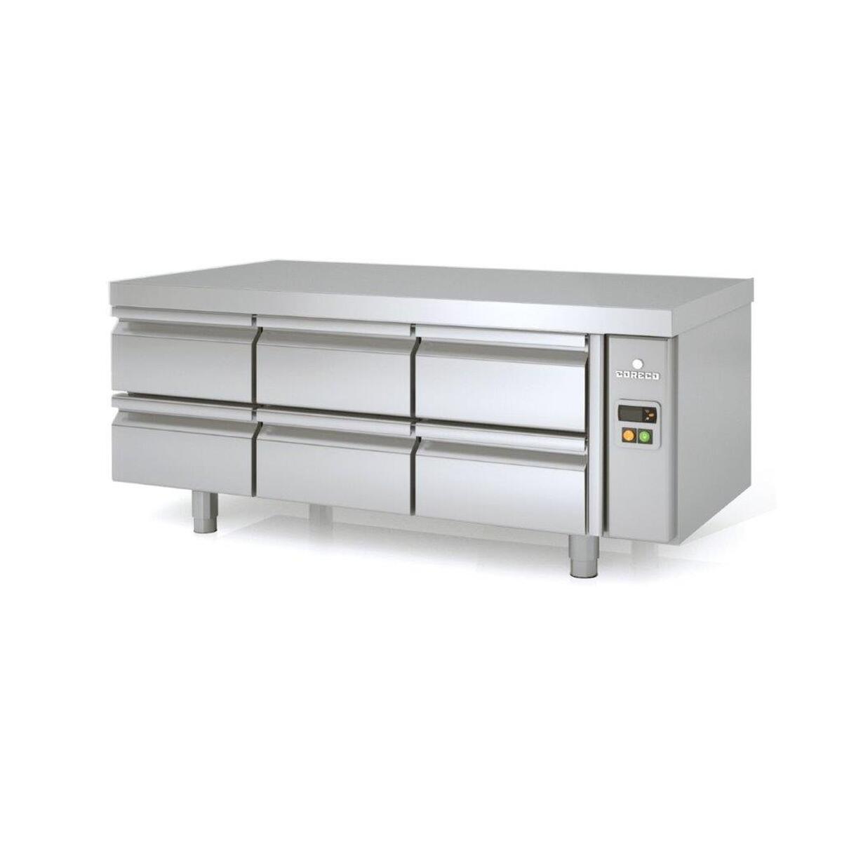 Meuble soubassement 700 grp à distance 3 x doubles tiroirs CORECO-MFBP-150-CC