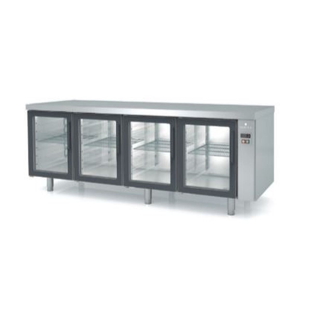 Meuble 800 négatif sans groupe 4 portes vitrées CORECO-MCPPV-220