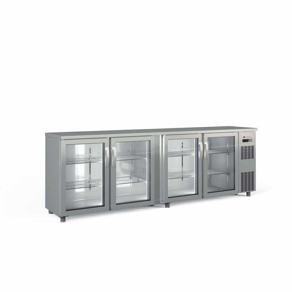 Arrière-bar positif H.820 4 p. vitrées battantes CORECO-SBIE-250