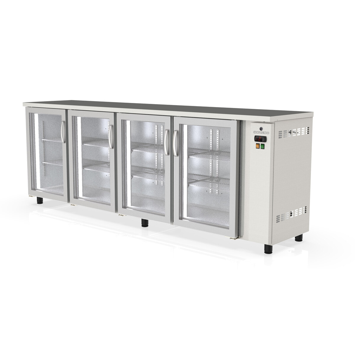 Arrière-bar positif s/gpe 4 p. vitrées battantes CORECO-SBIEP-240