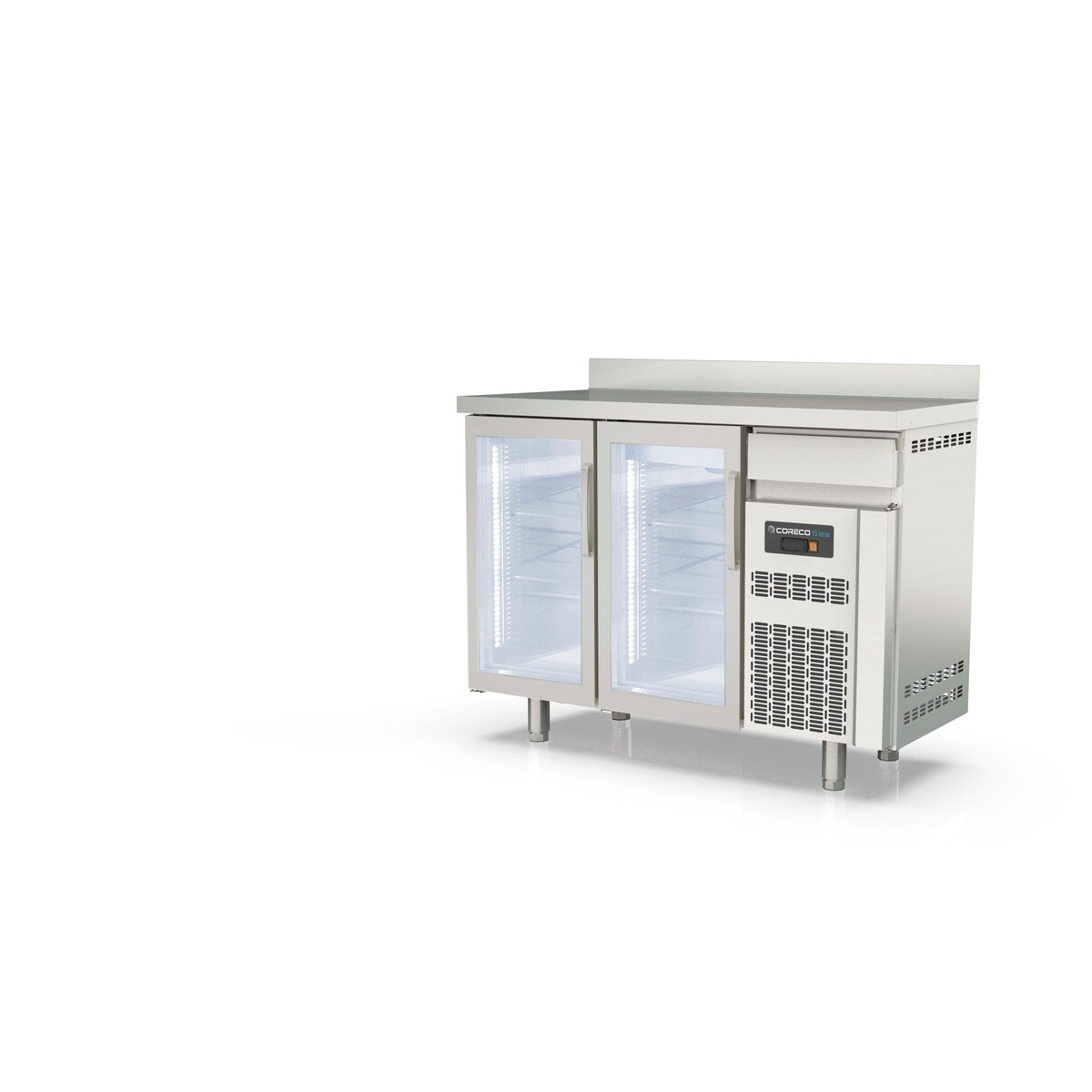 Arrière bar 600 positif S-Line - 2 portes vitrées CORECO-FSRV-150-S