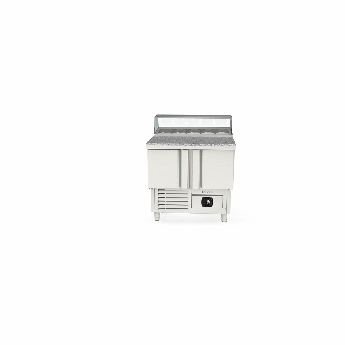 Meuble saladette 700 positif - 2 portes CORECO-MFP-100