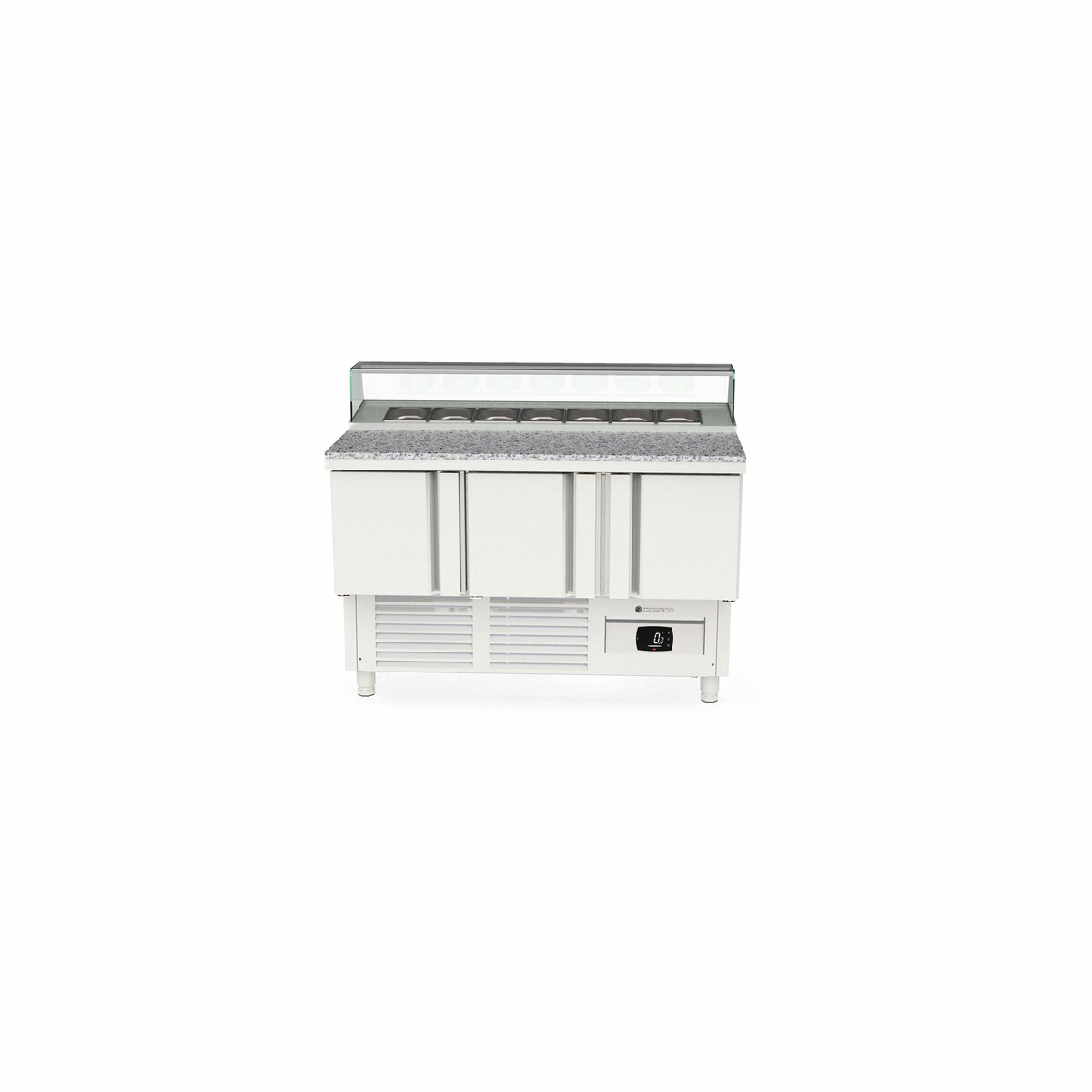 Meuble saladette 700 positif - 3 portes CORECO-MFP-140