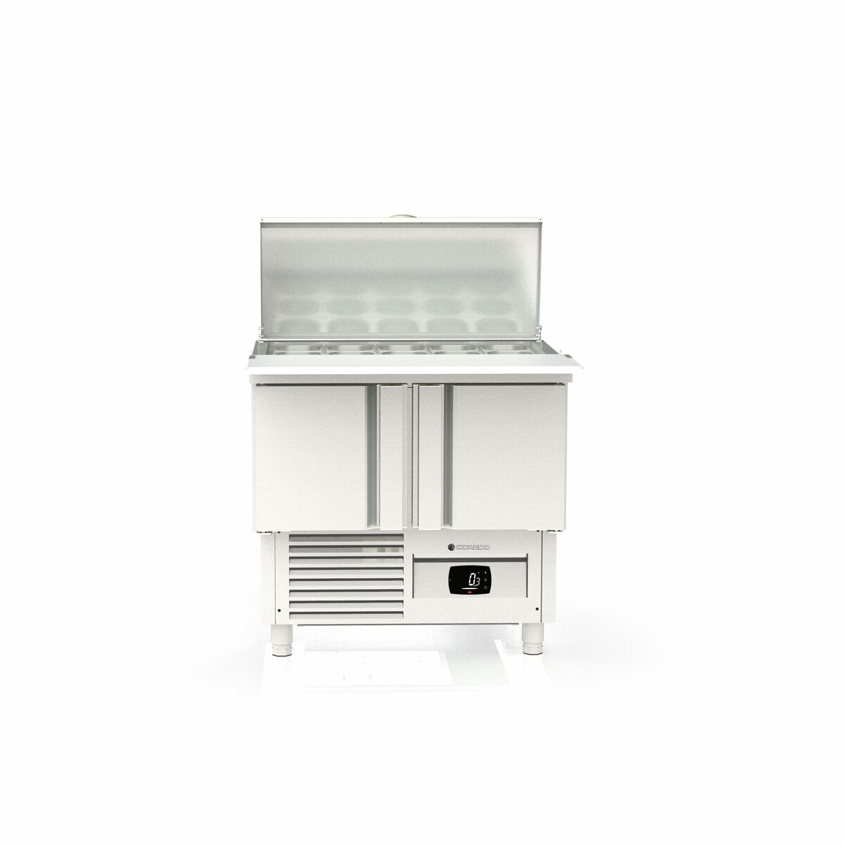 Meuble saladette 700 positif - 2 portes CORECO-MFS-100