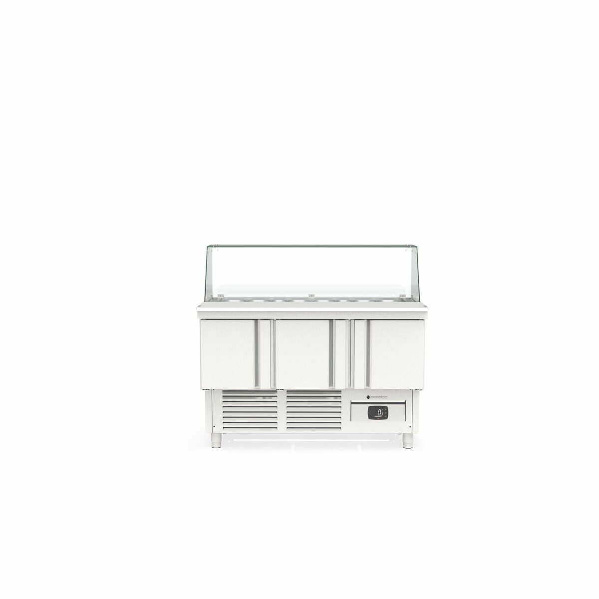 Meuble de préparation 700 positif - 3 portes CORECO-MFK-140