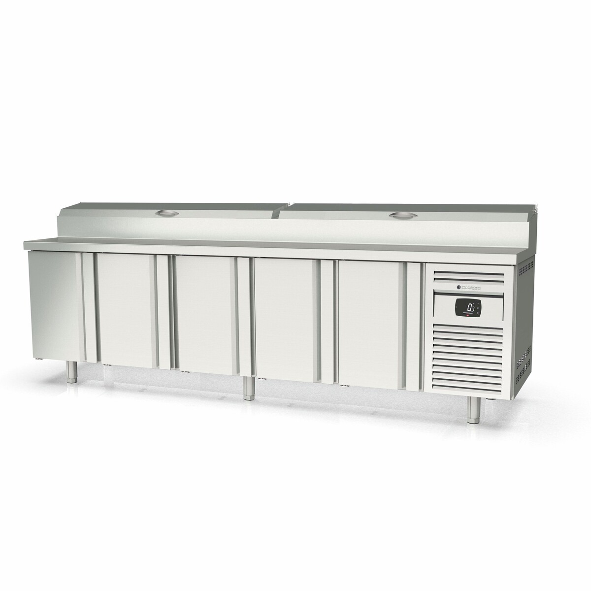 Meuble de préparation 700 positif - 5 portes CORECO-MFEI70-270-1/6