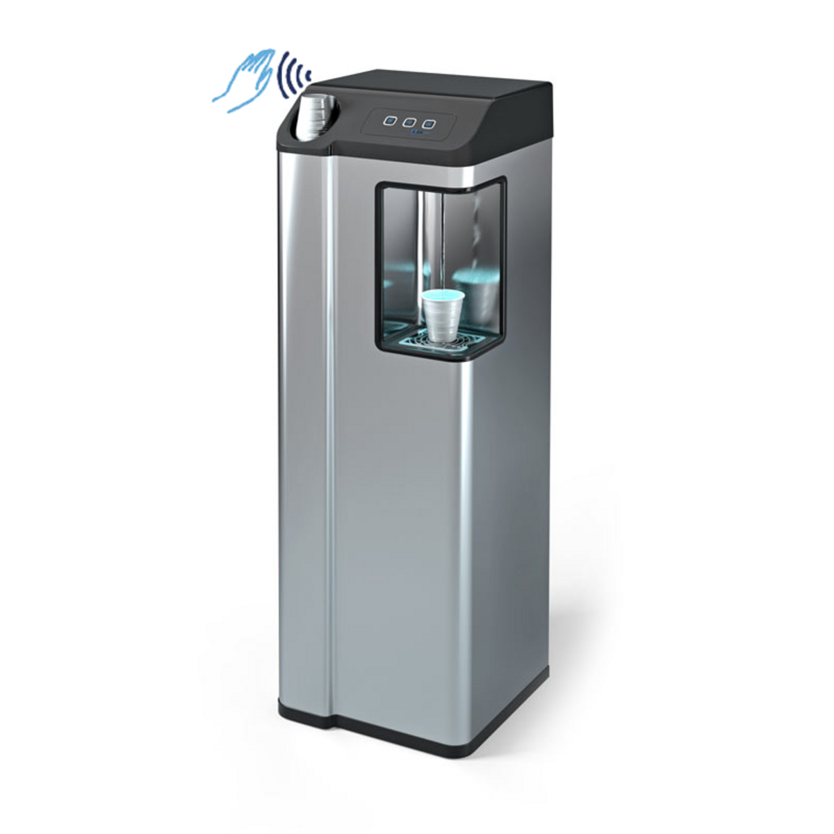 Fontaine d'eau banc de glace commandes sans contact CELLI - COSMETAL-AQUALITY28IBAC/TL