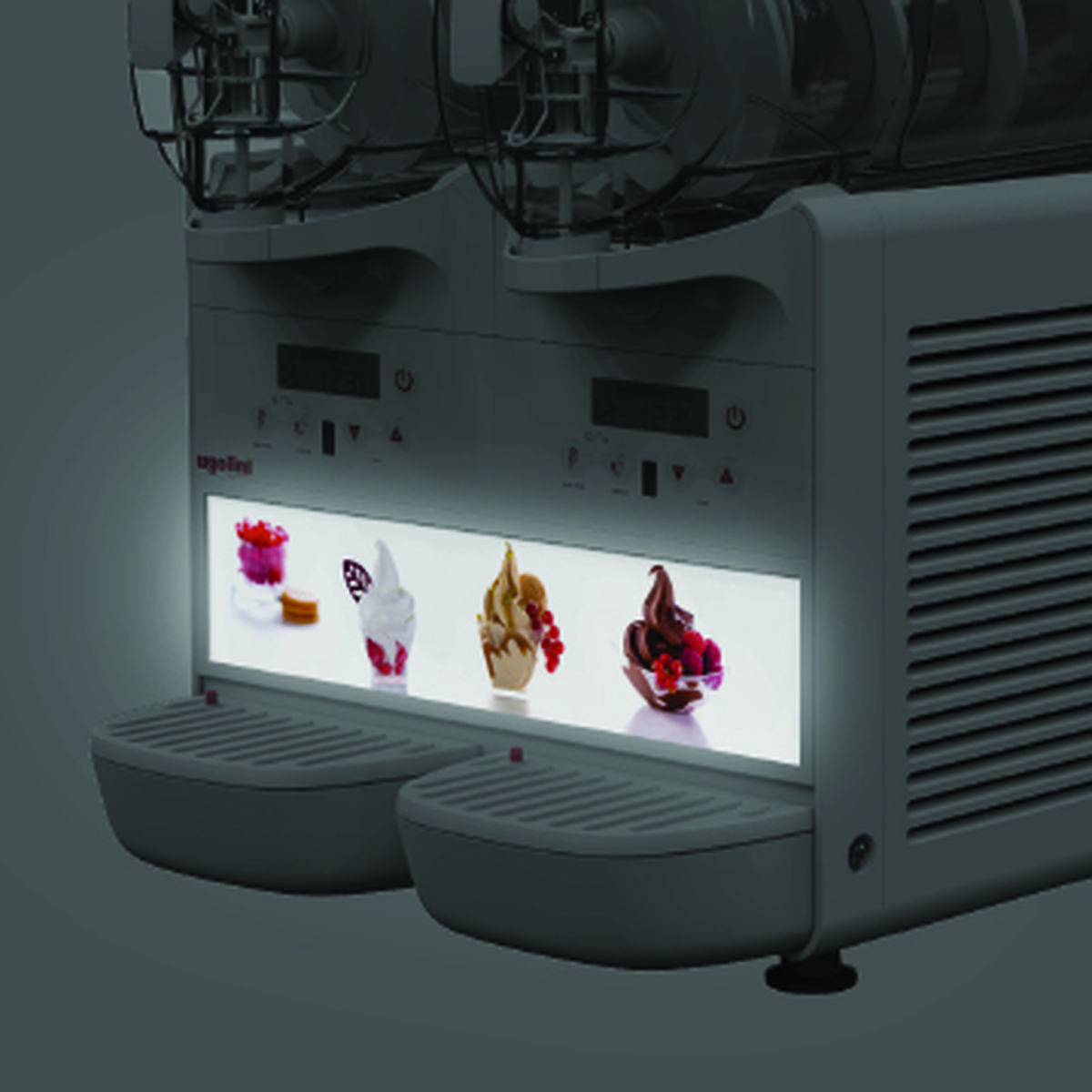 Distributeur de desserts glacés 2x6 litres UGOLINI-MINIGELPLUS2