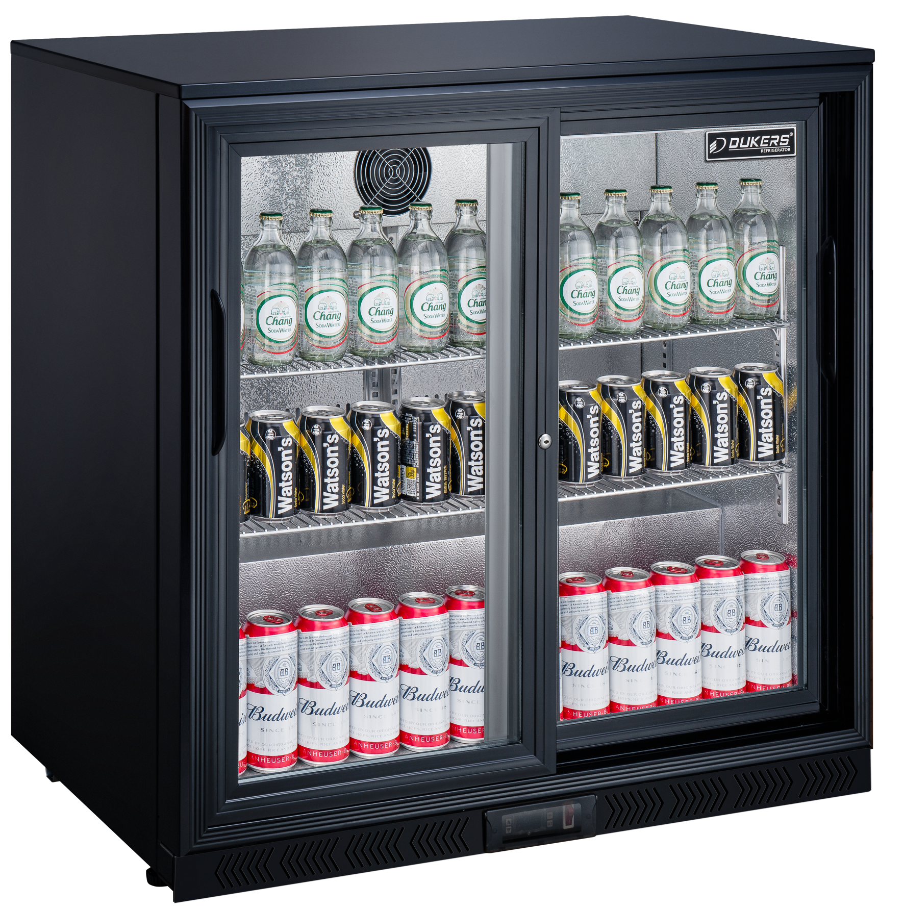 Arrière-bars - 2 portes vitrées battantes - 197 litres - LG-198S DUKERS
