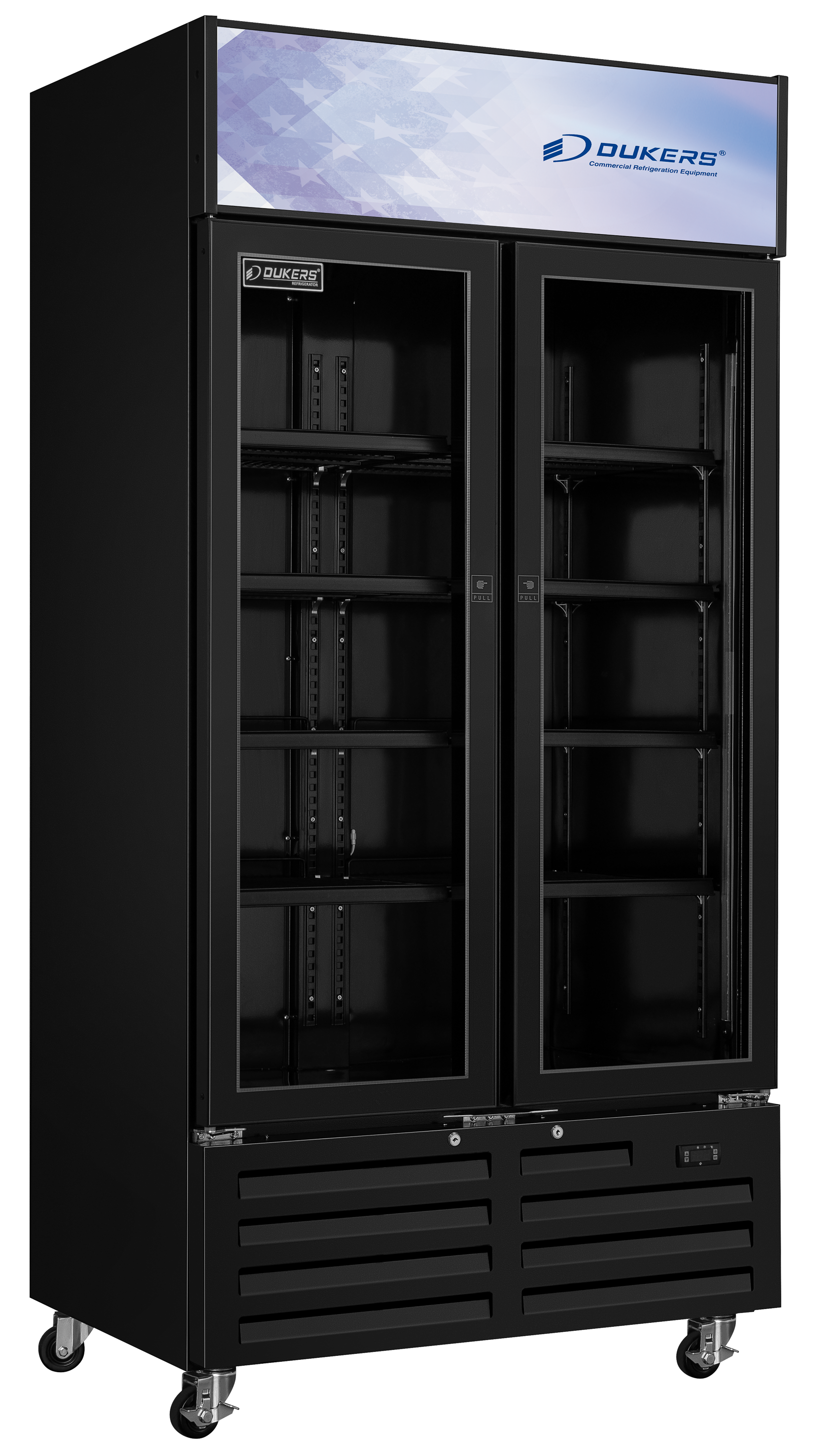 Armoire à boisson - 2 portes  vitrées - avec canopy - 770 litres - LG-800BF DUKERS