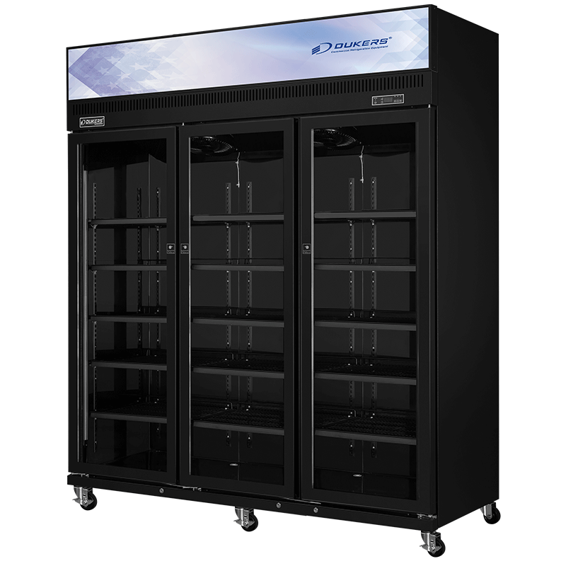 Armoire à boisson - 3 portes  vitrées - avec canopy - 1337 litres - LG-1560CF DUKERS