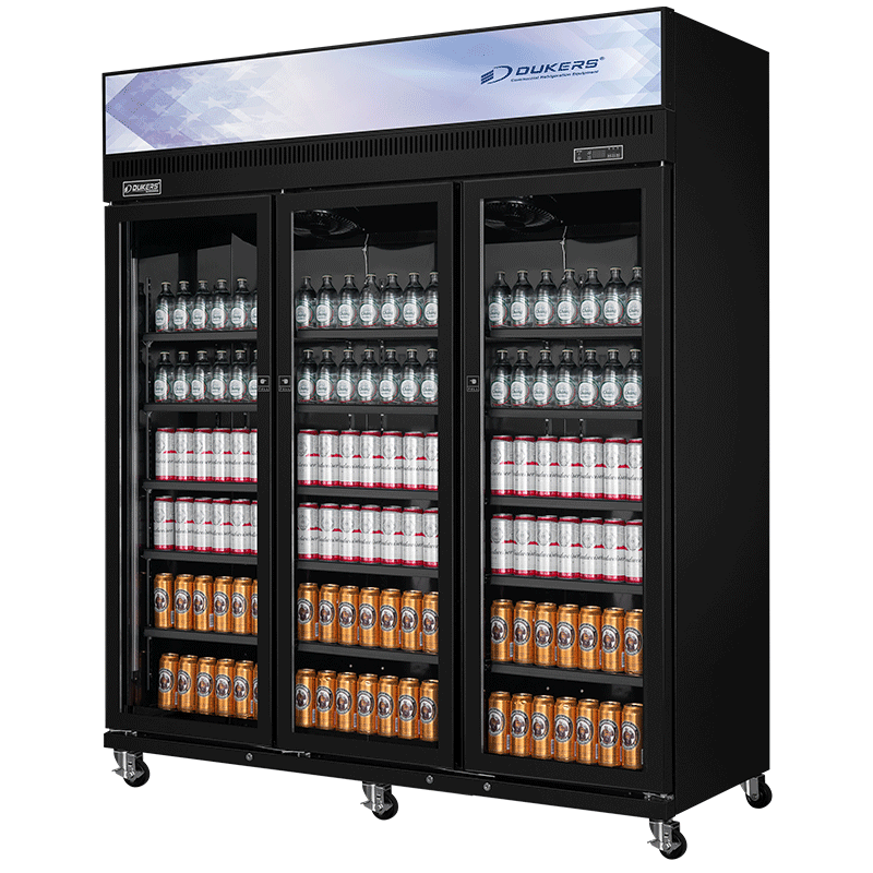 Armoire à boisson - 3 portes  vitrées - avec canopy - 1337 litres - LG-1560CF DUKERS