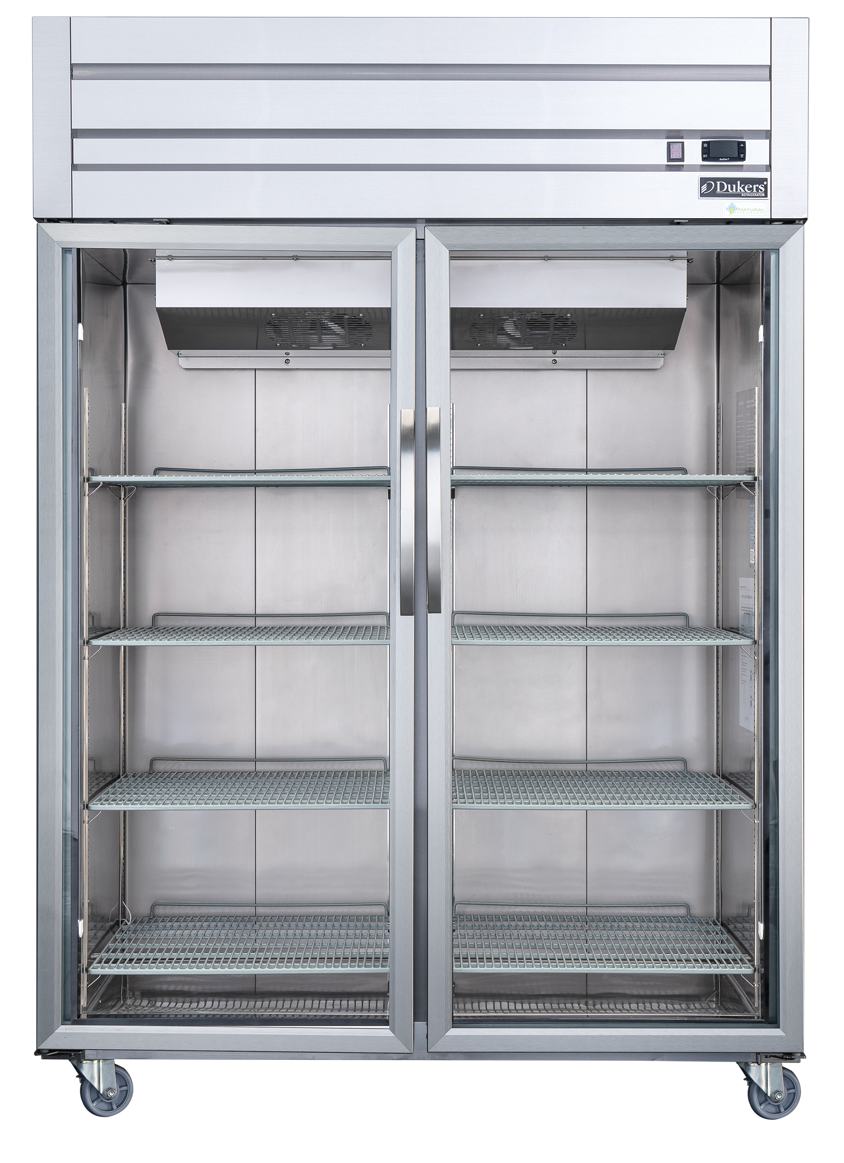 Armoire inox positive - 2 portes vitrées - Groupe haute - 1200 litres - D55ARG DUKERS