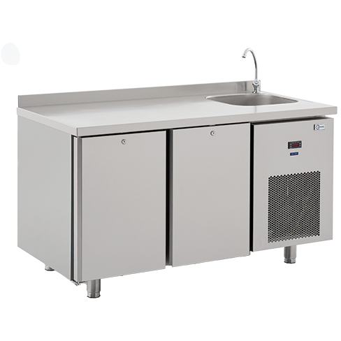 COMPTOIR REFRIGERES AVEC ÉVIER CRYSTAL CHMG 370 SN