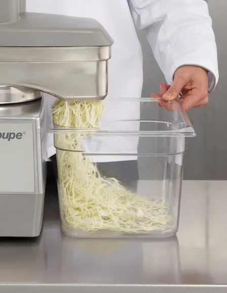 Combinés : Cutter & Coupe-légumes Robot-Coupe R 402 V.V.
6 disques