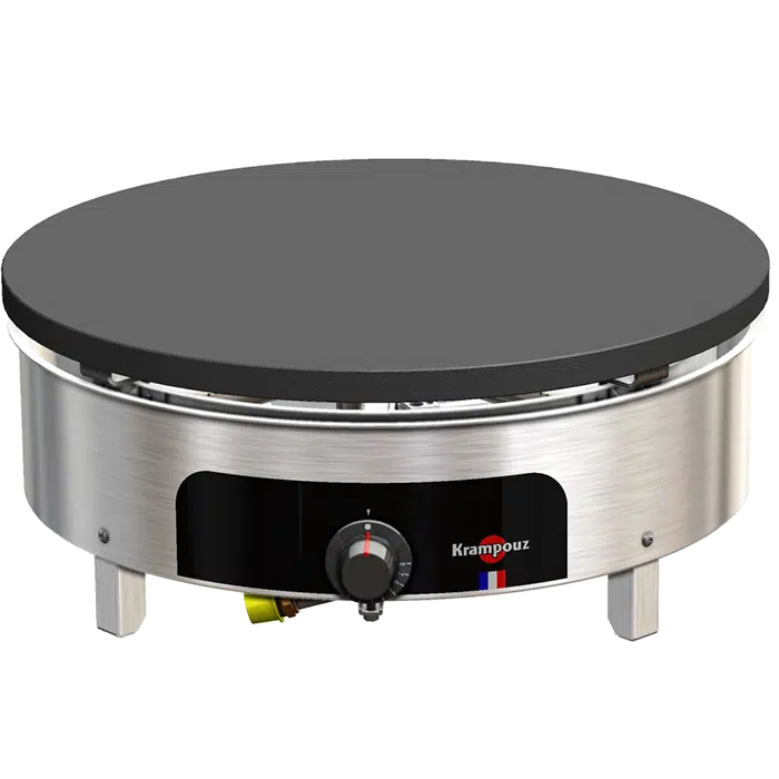 Crepiere gaz - allumage manuel - gamme standard - chassis rond Ø 48 cm Krampouz CSRH5MA-KR