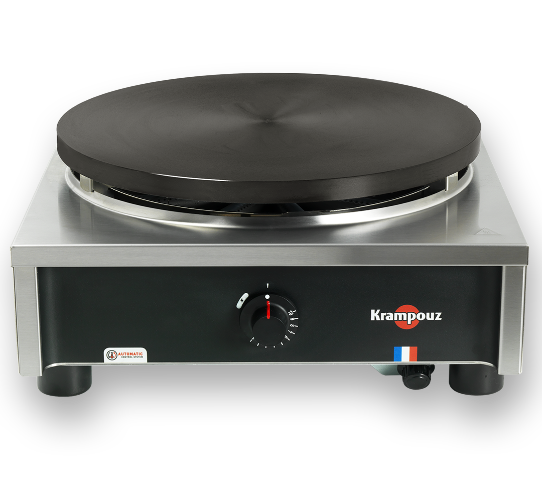 Crepiere gaz - gamme confort 8 br - thermostat - chassis carre Ø 35 cm Krampouz CTCH3MA-KR