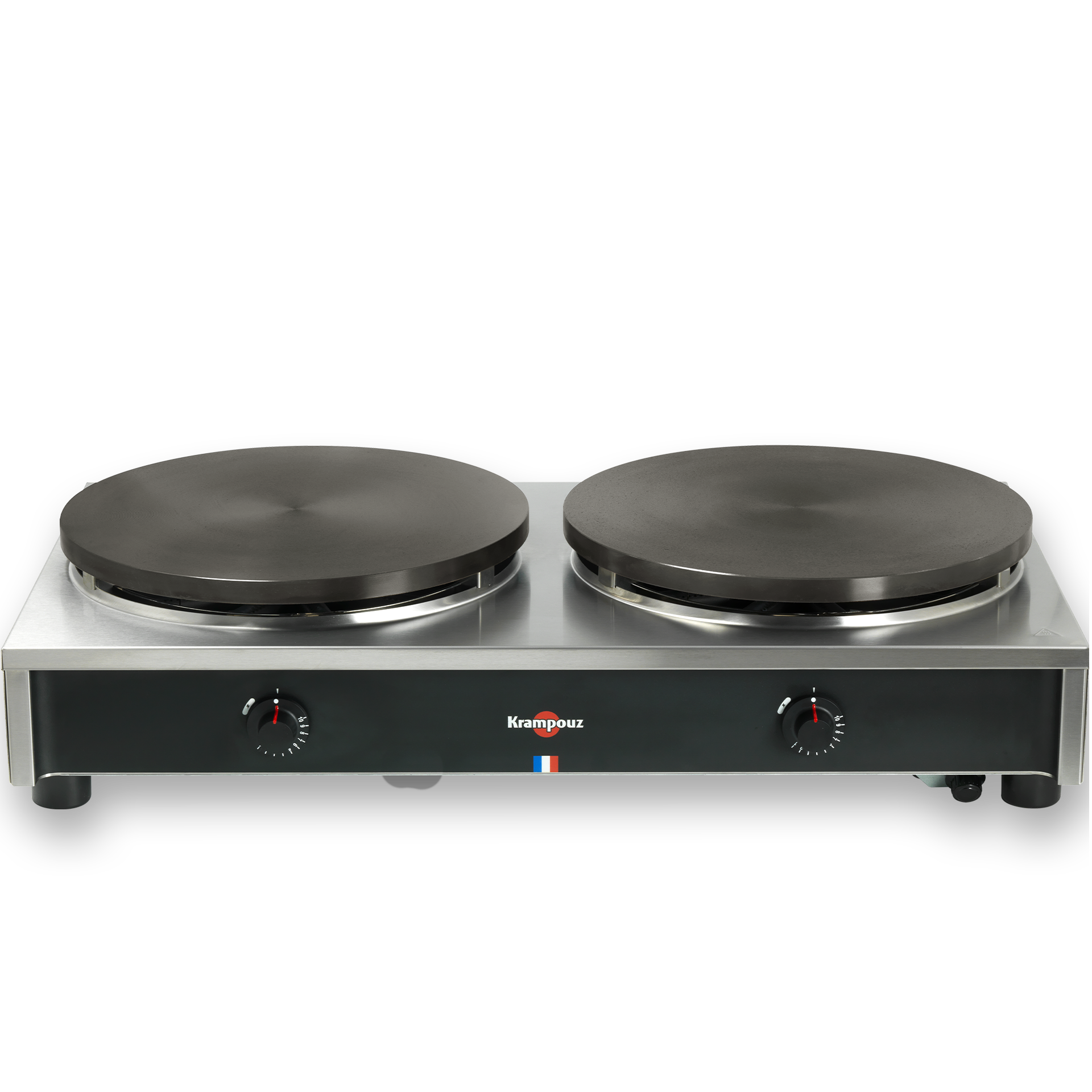 Crepiere gaz - gamme confort 8 br - double chassis carre 2 x Ø 40 cm Krampouz CRCH8MA-KR