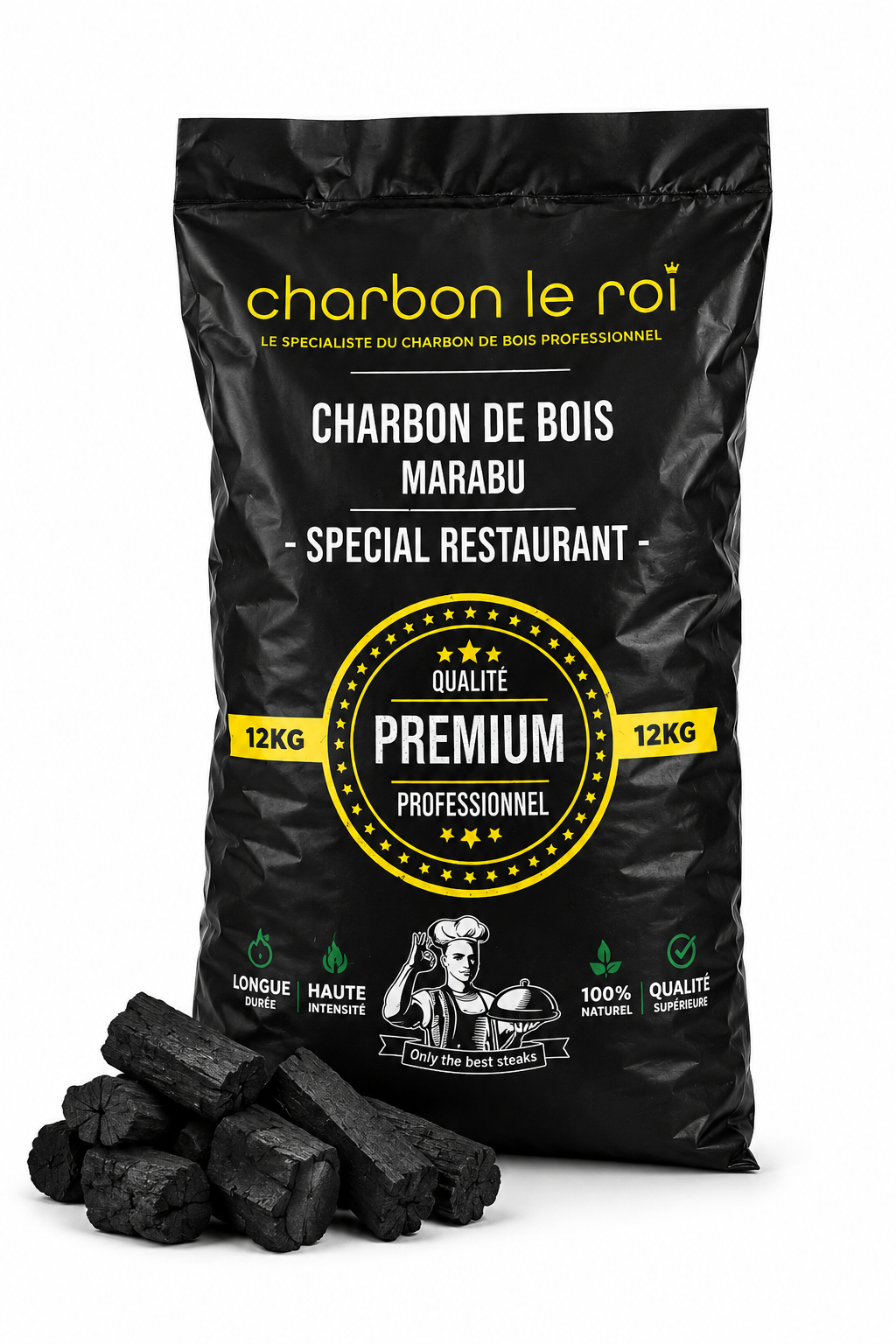 Charbon de bois cuba sac 12 kg