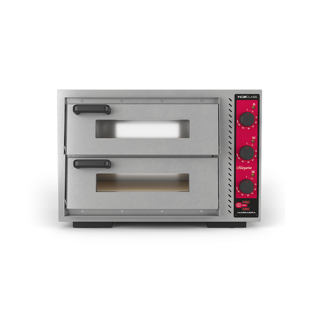 Four à pizza électrique double capacité de 4 Pizza (Ø25 cm) INOXCLASS - M‐402E