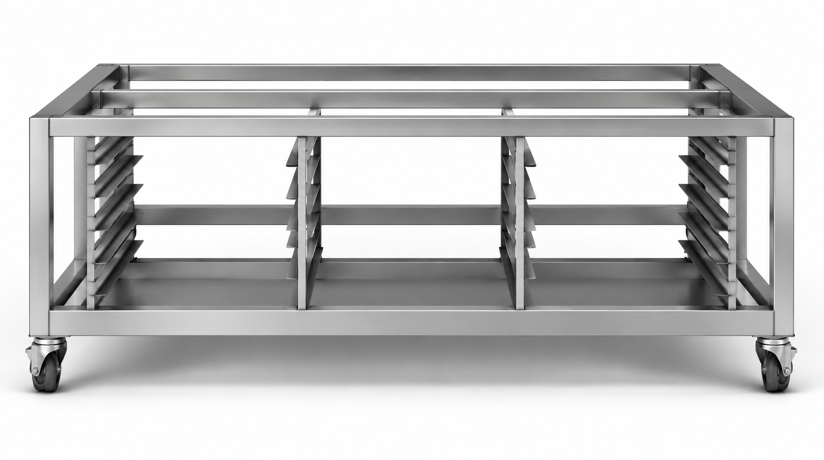 Support pour four à pizza  M1202E modèle démontable sur roulettes INOXCLASS - ICT‐12