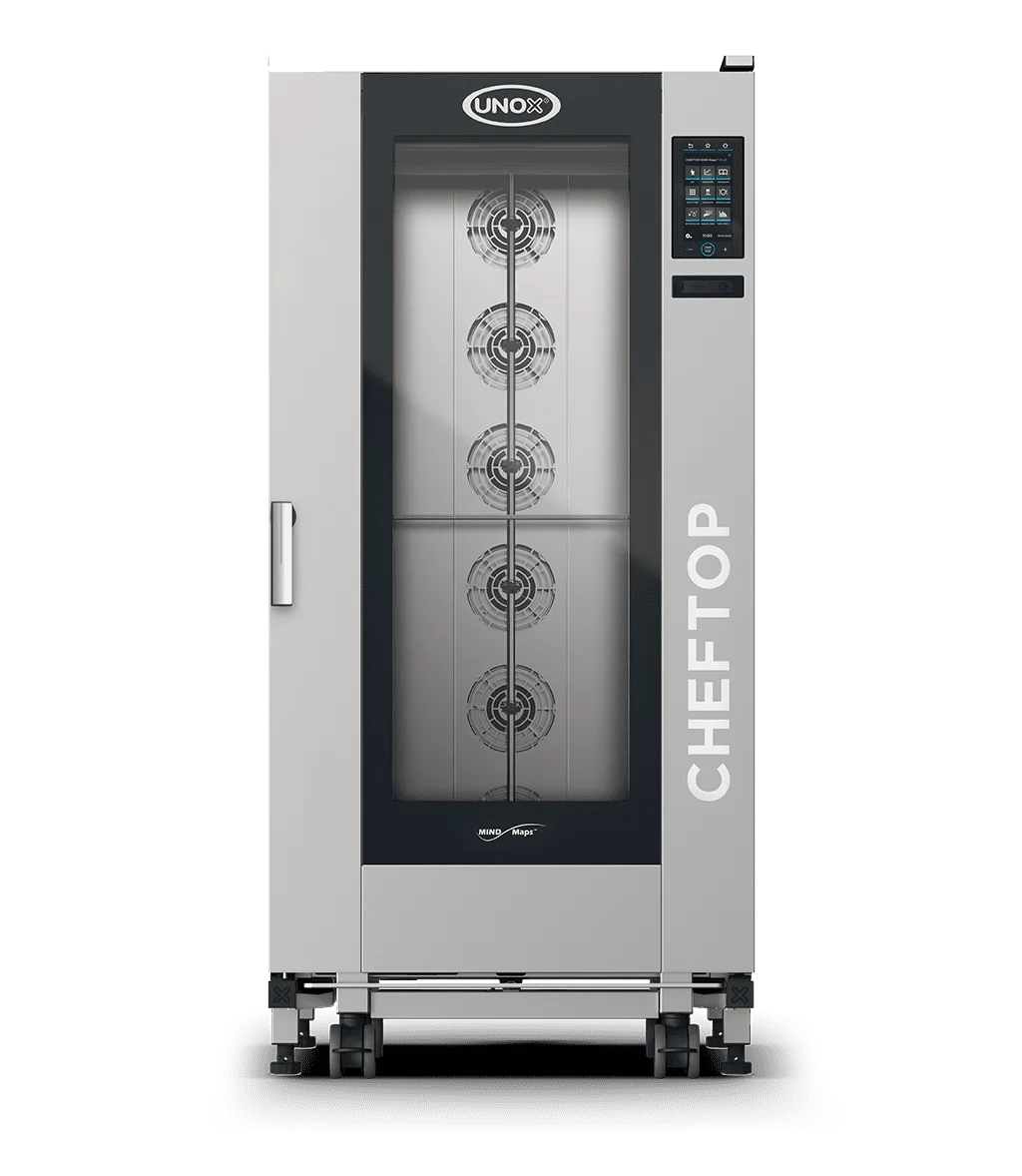 FOUR MIXTE 20 NIV GN 2/1 GAZ PLUS OUVERTURE DE PORTE A GAUCHE UNOX XEVL-2021-GPLS