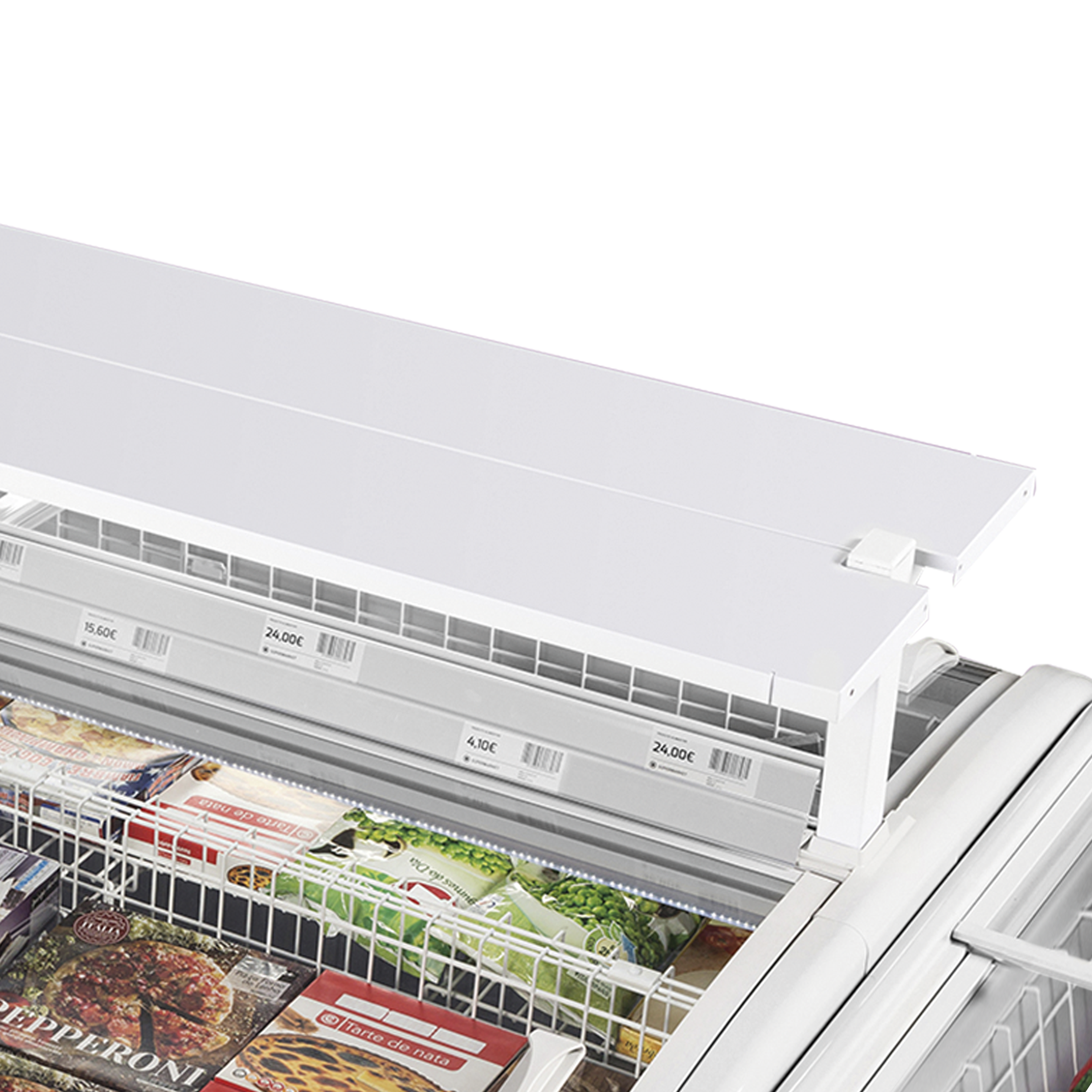 Congélateur de supermarché noir TEFCOLD-TWIN 220B-F