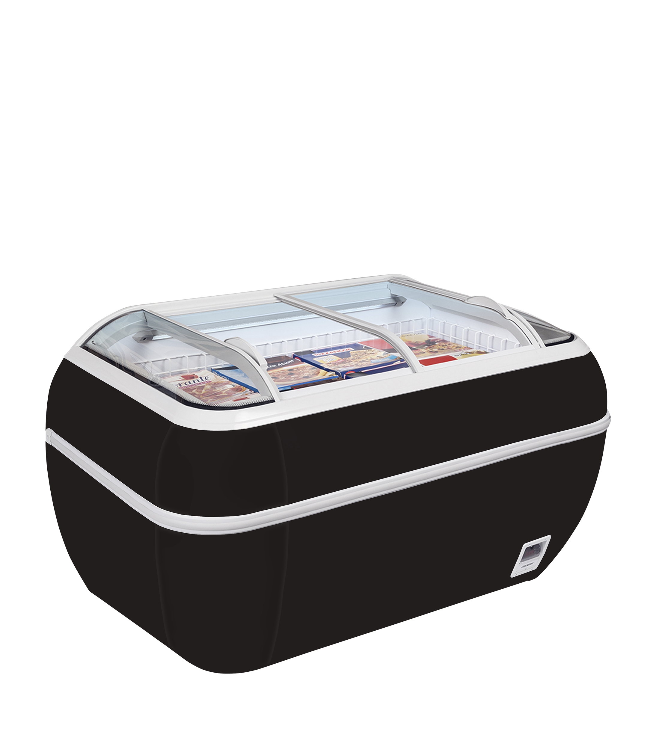 Congélateur de supermarché noir TEFCOLD-TWIN HEAD B-F