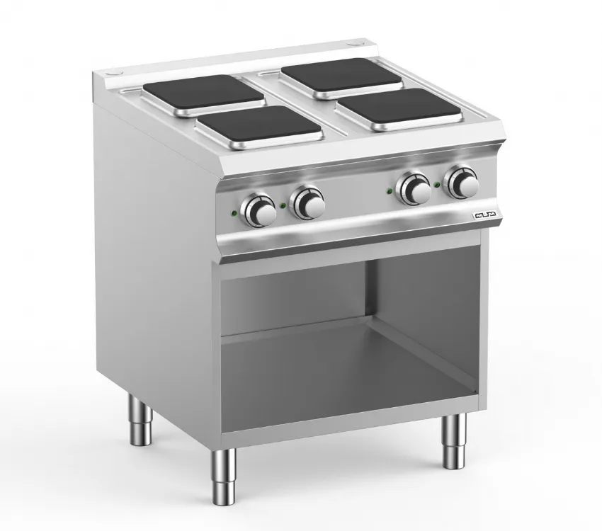 CUISINIERE ELECTRIQUE, 4 PLAQUES CARRES MBM PQ77A DOMINA PRO 700